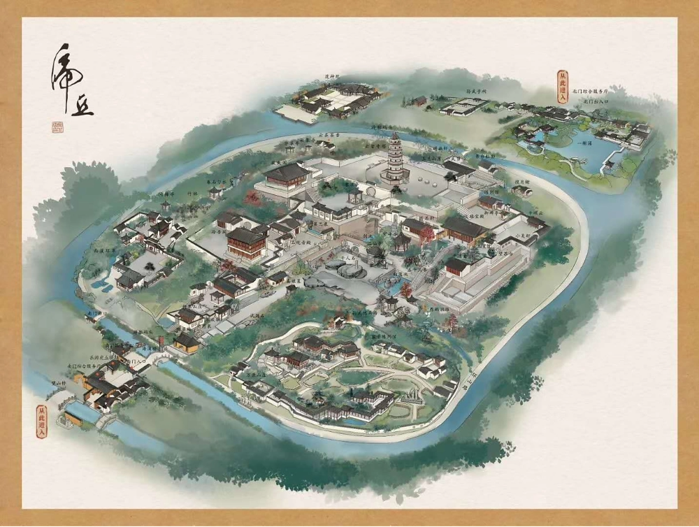 虎丘景区平面图